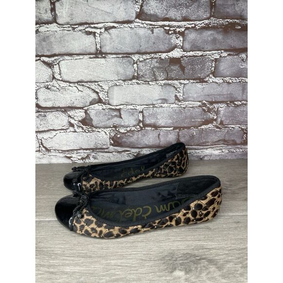Sam Edelman Calypso Quilted Leopard Ballet Flats Shoes Women 8M US - Picture 14 of 16